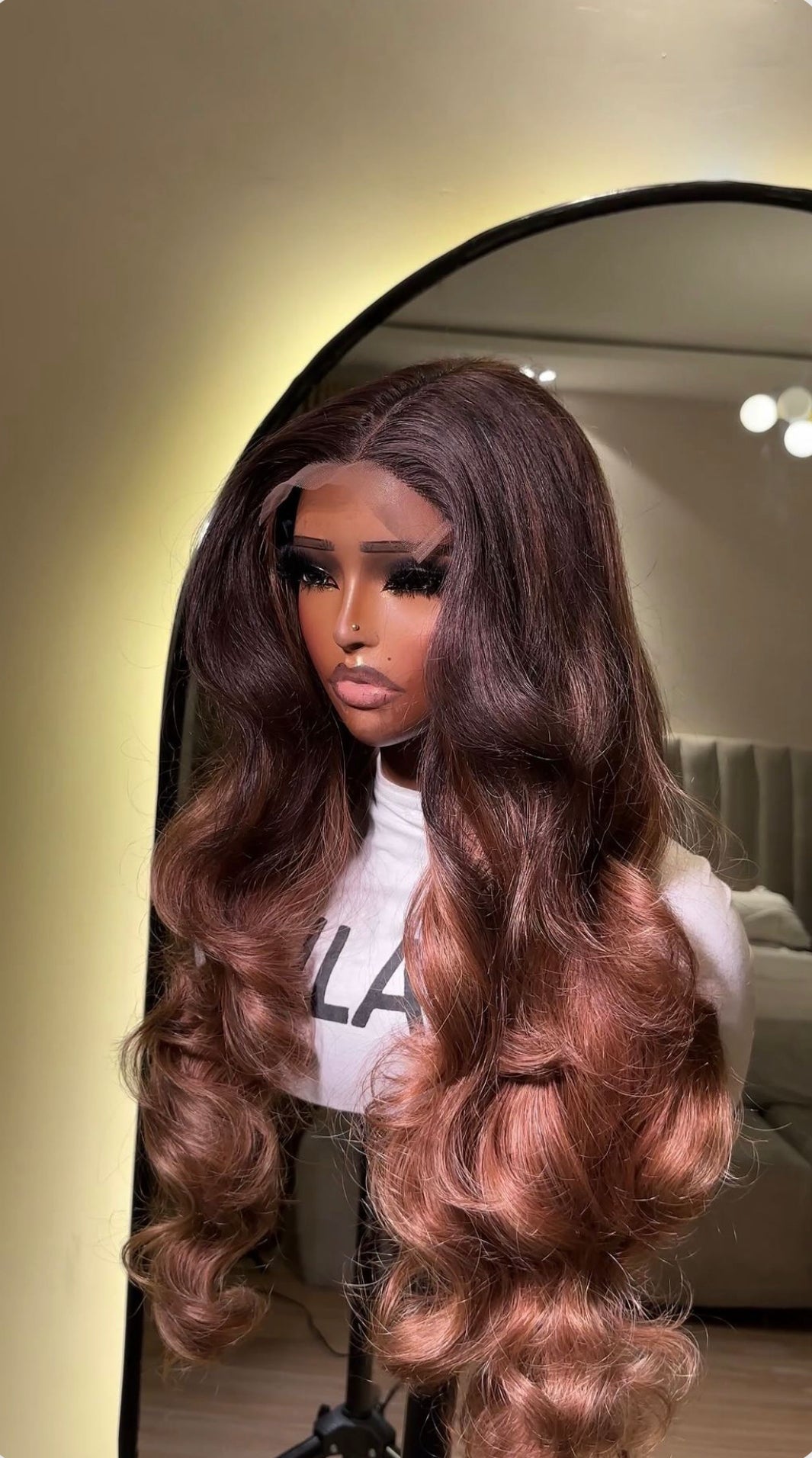 5 by 5 BROWN OMBRÉ LAYERED